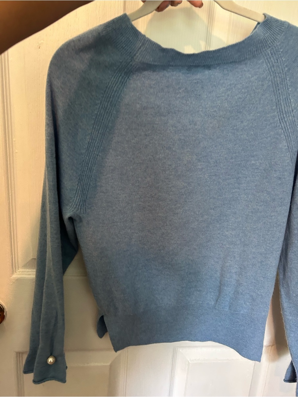 SOH sweater/ pullover with pearl in cuffs wool cashmere blend - Picture 11 of 12